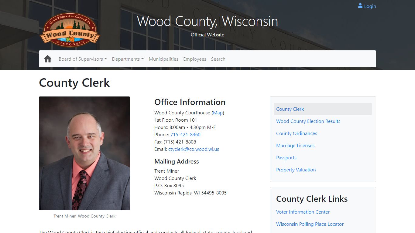 County Clerk - Wood County Wisconsin